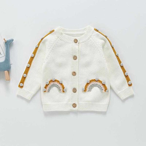 2021 autumn new baby girl rainbow sweater embroidery knit cardigan single breasted coat kids girls knitted jacket children g1026, Blue
2021 autumn new baby girl rainbow sweater embroidery knit cardigan single breasted coat kids girls knitted jacket children g1026, Blue