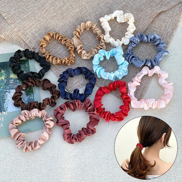 bright color satin silk scrunchies thin pleated elastic hair rubber bands women girls ponytail holder hair rope accessories, Golden;silver
bright color satin silk scrunchies thin pleated elastic hair rubber bands women girls ponytail holder hair rope accessories, Golden;silver