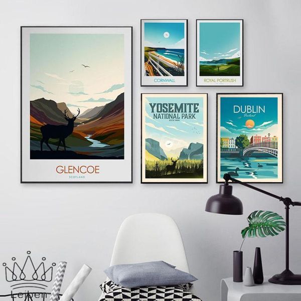 paintings retro tourism city landscape poster dublin ireland glencoe national park canvas painting nordic modern art picture on the wall
paintings retro tourism city landscape poster dublin ireland glencoe national park canvas painting nordic modern art picture on the wall