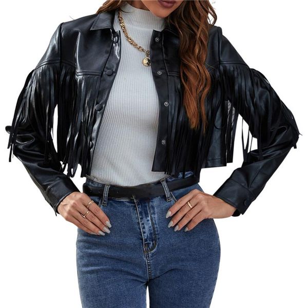 women's jackets women y2k fringed hem tassel cardigan crop e-girl motor biker jacket suede leather 90s vintage streetwear coat fall, Black;brown
women's jackets women y2k fringed hem tassel cardigan crop e-girl motor biker jacket suede leather 90s vintage streetwear coat fall, Black;brown