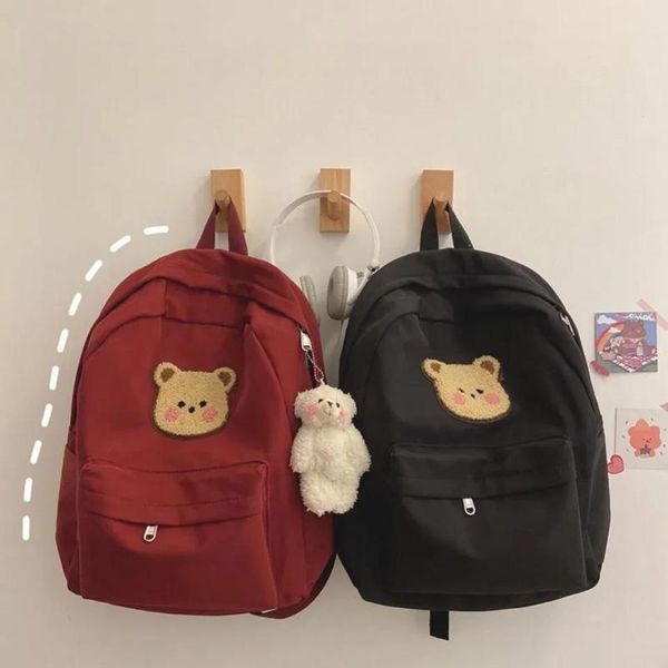 backpack cute bear woman solid schoolbag for teenage girls boys luxury harajuku female fashion bag student lady book pack
backpack cute bear woman solid schoolbag for teenage girls boys luxury harajuku female fashion bag student lady book pack