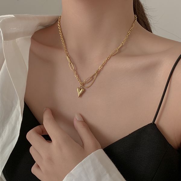 xianlan225 necklace of 2020 new female light luxury niche design feeling collarbone chain titanium steel not faded love pendant ne, Silver
xianlan225 necklace of 2020 new female light luxury niche design feeling collarbone chain titanium steel not faded love pendant ne, Silver