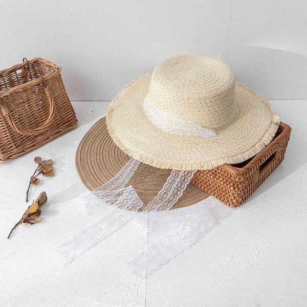 wide brim hats sun hat ribbon female beach ladies vacation fashion panama straw flat girls bow shade cap, Blue;gray
wide brim hats sun hat ribbon female beach ladies vacation fashion panama straw flat girls bow shade cap, Blue;gray