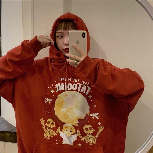 women's hoodies & sweatshirts western style fried street hooded loose korean fashion lazy coat, Black
women's hoodies & sweatshirts western style fried street hooded loose korean fashion lazy coat, Black