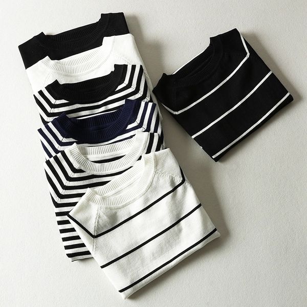 lizkova summer knitted striped t-shirt women korean cute short sleeve 2021 harajuku style streetwear clothes 210315, White
lizkova summer knitted striped t-shirt women korean cute short sleeve 2021 harajuku style streetwear clothes 210315, White