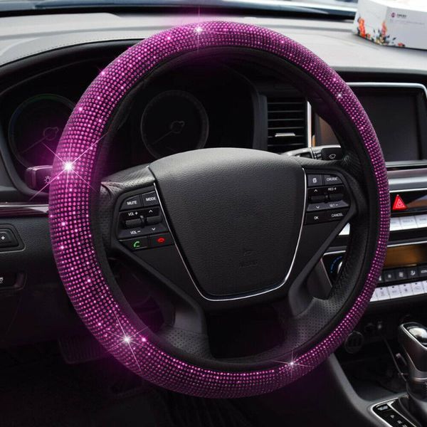 steering wheel covers 1 pc car cover pink 15incn /37-38cm diamond bling shining rainbow women
steering wheel covers 1 pc car cover pink 15incn /37-38cm diamond bling shining rainbow women