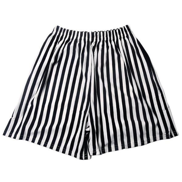 women's shorts summer woman wide leg short black white vertical striped office lady loose high waist casual cotton, White;black
women's shorts summer woman wide leg short black white vertical striped office lady loose high waist casual cotton, White;black
