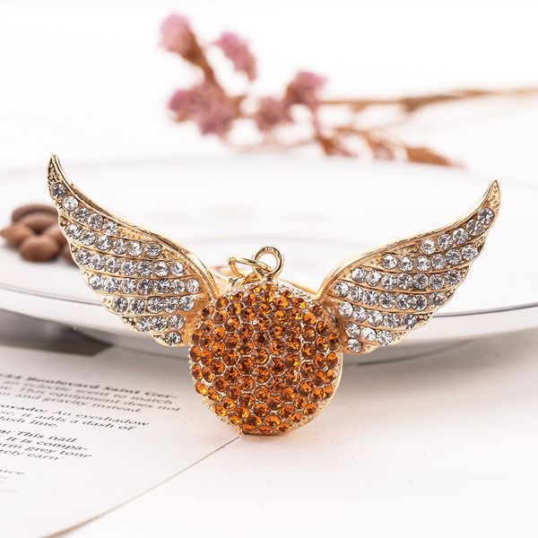 keychain popular alloy quality angel wings pendant snitch diamond inlaid gift creative keychain metal can used as bag pendant, Silver
keychain popular alloy quality angel wings pendant snitch diamond inlaid gift creative keychain metal can used as bag pendant, Silver