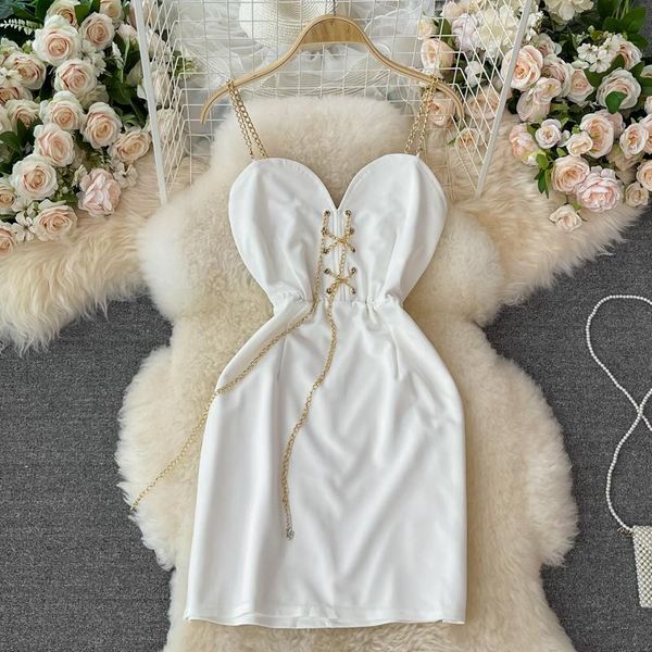 casual dresses women chest drawstring v-neck bra dress lady off shoulder chain suspender strap wrap hip mini short party club, Black;gray
casual dresses women chest drawstring v-neck bra dress lady off shoulder chain suspender strap wrap hip mini short party club, Black;gray