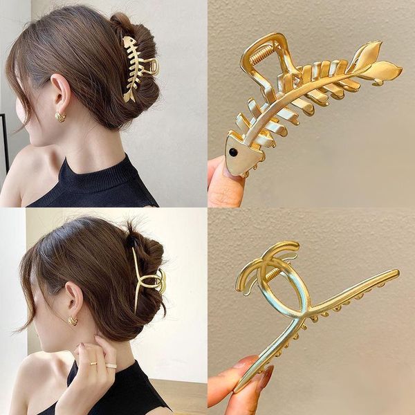 hair clips & barrettes 2021 women metal claw gold silver color fish pearl crab korean elegant geometric girl accessories gift, Golden;silver
hair clips & barrettes 2021 women metal claw gold silver color fish pearl crab korean elegant geometric girl accessories gift, Golden;silver