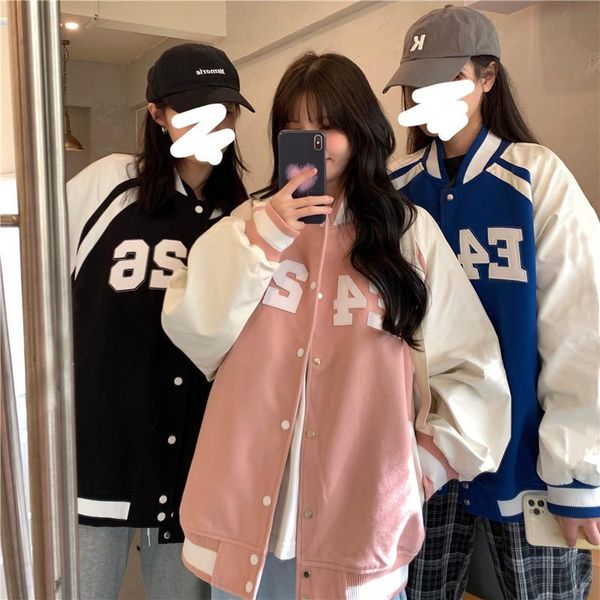 women's jackets autumn jacket coat hip hop oversized baseball uniform street casual loose stitching letters, Black;brown
women's jackets autumn jacket coat hip hop oversized baseball uniform street casual loose stitching letters, Black;brown