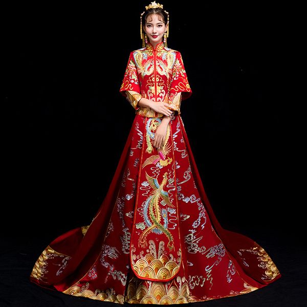 marriage chinese tradition panic cheongsam clothing fabric precious old queen qipao bgrt, Blue;red
marriage chinese tradition panic cheongsam clothing fabric precious old queen qipao bgrt, Blue;red