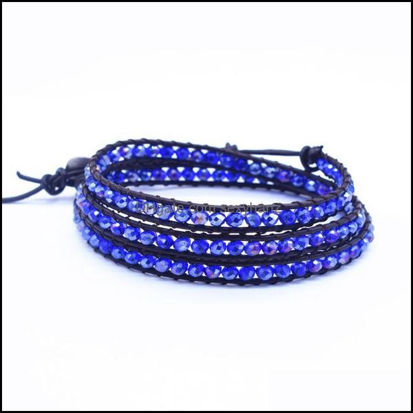 beaded, strands chakra bracelet cut angle crystal beads leather rope wrap couples bracelets creative handmade jewelry gifts drop delivery 20, Black
beaded, strands chakra bracelet cut angle crystal beads leather rope wrap couples bracelets creative handmade jewelry gifts drop delivery 20, Black