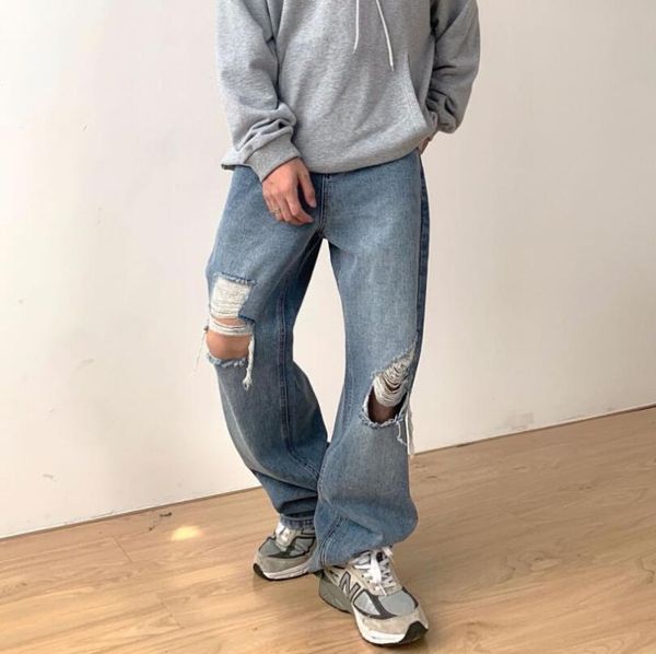 women's jeans 2021 hole ripped women casual loose straight denim pants oversized streetwear femme fashion trousers w2150, Blue
women's jeans 2021 hole ripped women casual loose straight denim pants oversized streetwear femme fashion trousers w2150, Blue