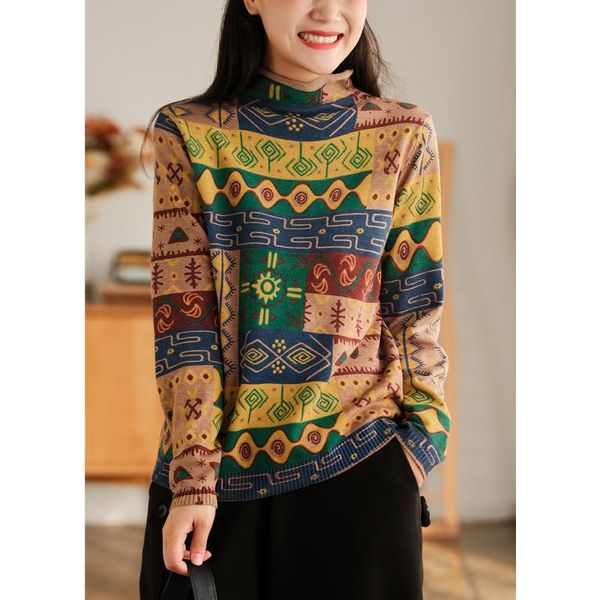 women's sweaters 21 women autumn winter sweet style print loose half high collar female fashion, White;black
women's sweaters 21 women autumn winter sweet style print loose half high collar female fashion, White;black