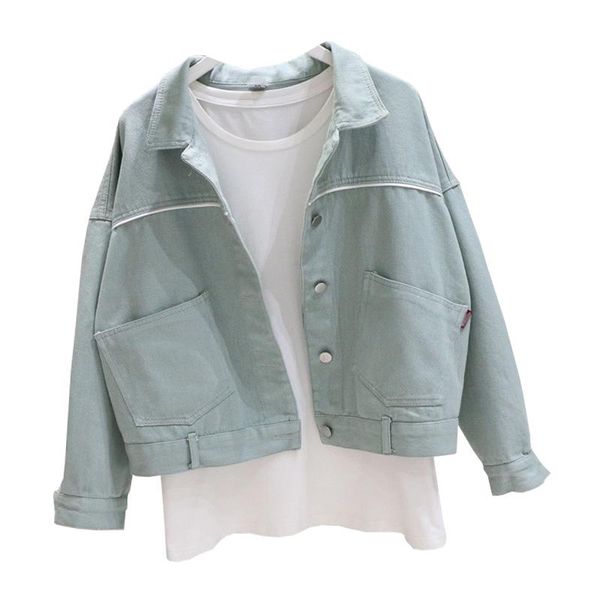 women's jackets fashion korean jens jacket woman 2021 autumn solid jeans women clothes denim and coats wpy659, Black;brown
women's jackets fashion korean jens jacket woman 2021 autumn solid jeans women clothes denim and coats wpy659, Black;brown