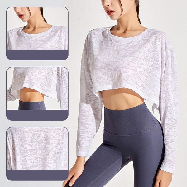 yoga outfit sports shirts long sleeve gym crop women quick dry breathable loose elastic workout fitness leisure blouse
yoga outfit sports shirts long sleeve gym crop women quick dry breathable loose elastic workout fitness leisure blouse