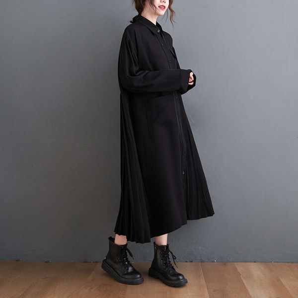 temperament and fat literature 2021 art big size spring new sister casual thin medium length long sleeve pleated dress women's wear hot, Black;gray
temperament and fat literature 2021 art big size spring new sister casual thin medium length long sleeve pleated dress women's wear hot, Black;gray