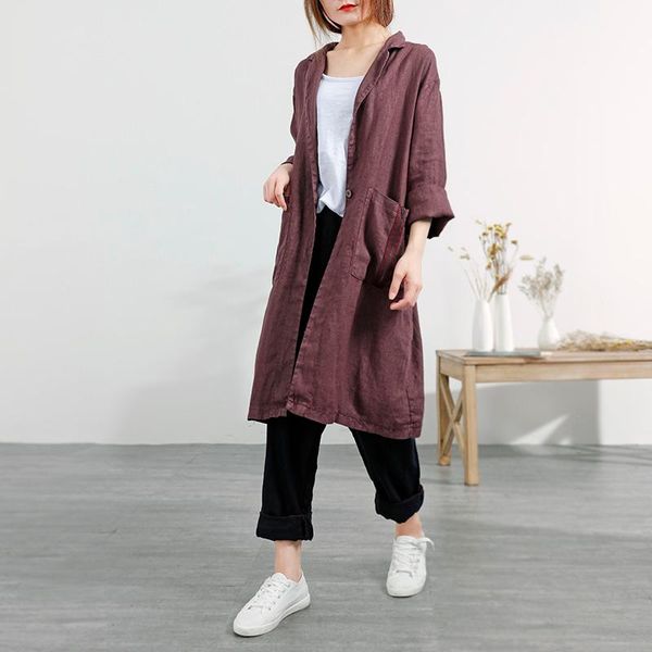 women's trench coats women long coat pockets cotton linen 2021 spring autumn cardigan solid color sleeve loose thin outdoor, Tan;black
women's trench coats women long coat pockets cotton linen 2021 spring autumn cardigan solid color sleeve loose thin outdoor, Tan;black