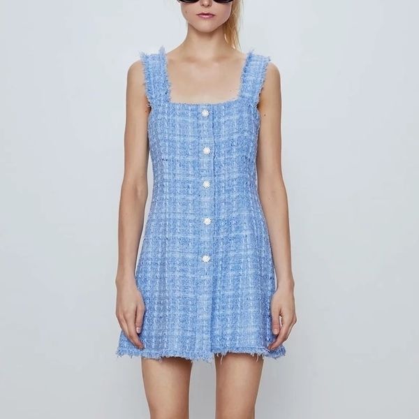 zxqj elegant women tweed sun-dress summer fashion ladies vintage gem button dresses boho female slim midi dress girls chic 210309, Black;gray
zxqj elegant women tweed sun-dress summer fashion ladies vintage gem button dresses boho female slim midi dress girls chic 210309, Black;gray