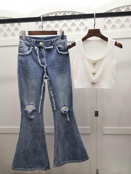 women's jeans spring women hole flare pants female casual denim cowboy trouse ddxgz2, Blue
women's jeans spring women hole flare pants female casual denim cowboy trouse ddxgz2, Blue
