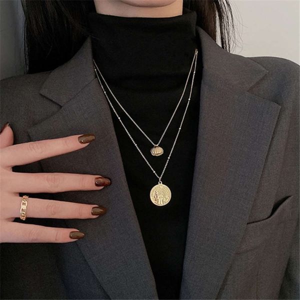 hbp korean fashion design simple and versatile pearl shell folding sweater necklace female neck temperament clavicle chain, Silver
hbp korean fashion design simple and versatile pearl shell folding sweater necklace female neck temperament clavicle chain, Silver