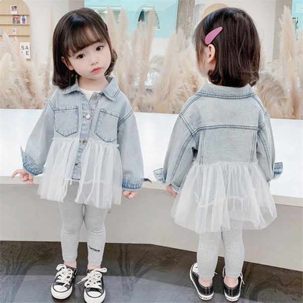 jackets organza jean spring autumn coat girls kids outerwear teenage children clothes costume evening party high quality, Blue;gray
jackets organza jean spring autumn coat girls kids outerwear teenage children clothes costume evening party high quality, Blue;gray