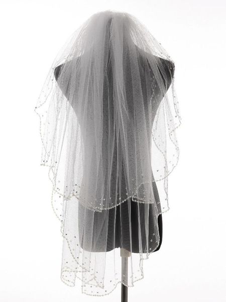 bridal veils charming bead edge two layers wedding accessories tulle veil with comb beading, Black
bridal veils charming bead edge two layers wedding accessories tulle veil with comb beading, Black