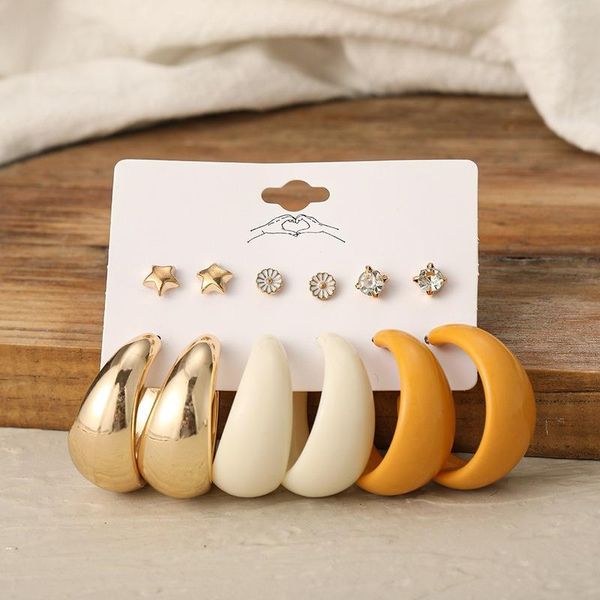 dangle & chandelier inlaid rhinestone five-pointed star earrings for women daisy creative simple acrylic c-shaped 6-piece set 2021 boho, Silver
dangle & chandelier inlaid rhinestone five-pointed star earrings for women daisy creative simple acrylic c-shaped 6-piece set 2021 boho, Silver