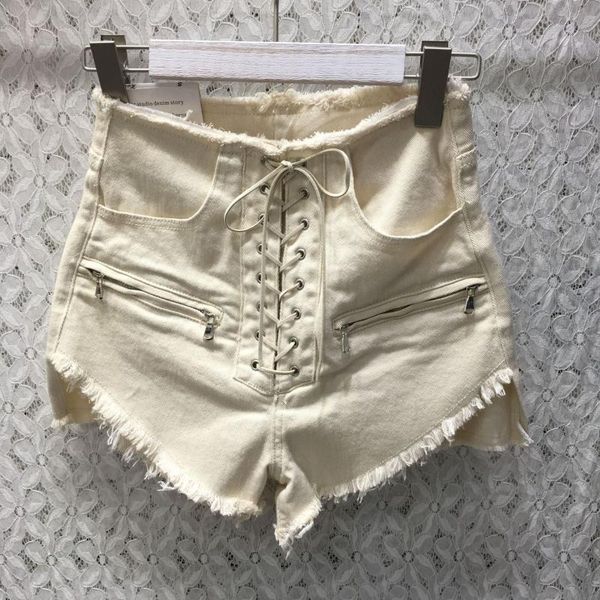 women's shorts 2021 student summer high waist women korean belt super denim white cowboy jeans, White;black
women's shorts 2021 student summer high waist women korean belt super denim white cowboy jeans, White;black