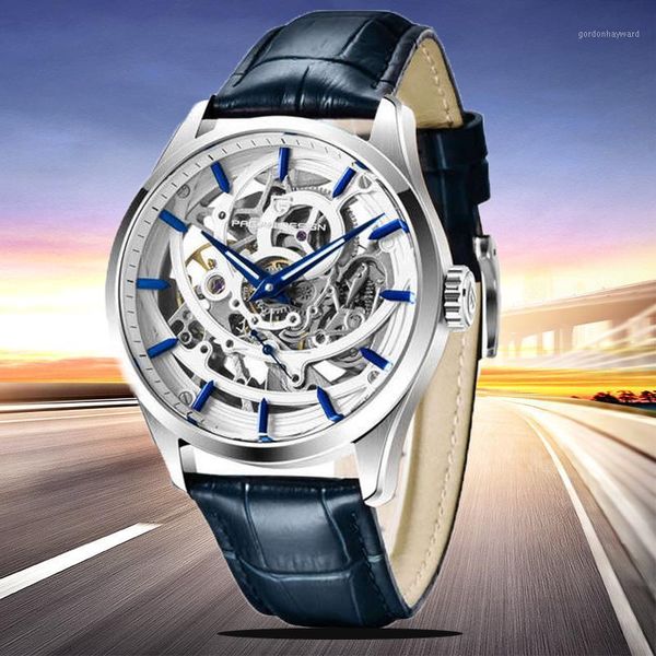 wristwatches pagani design watch fashion leather men automatic mechanical skeleton waterproof watches relogio masculino, Slivery;brown
wristwatches pagani design watch fashion leather men automatic mechanical skeleton waterproof watches relogio masculino, Slivery;brown