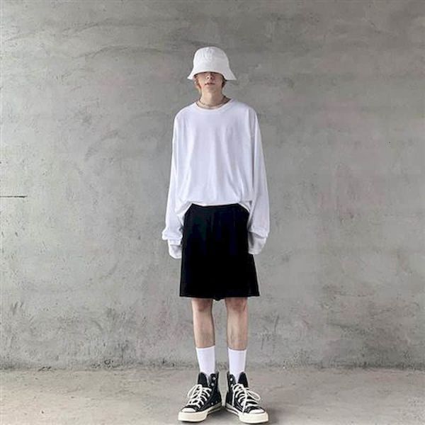 long-sleeve men's solid-colored hong kong retro simple and loose-style korean version of the back-end shirt vxgh, White;black
long-sleeve men's solid-colored hong kong retro simple and loose-style korean version of the back-end shirt vxgh, White;black