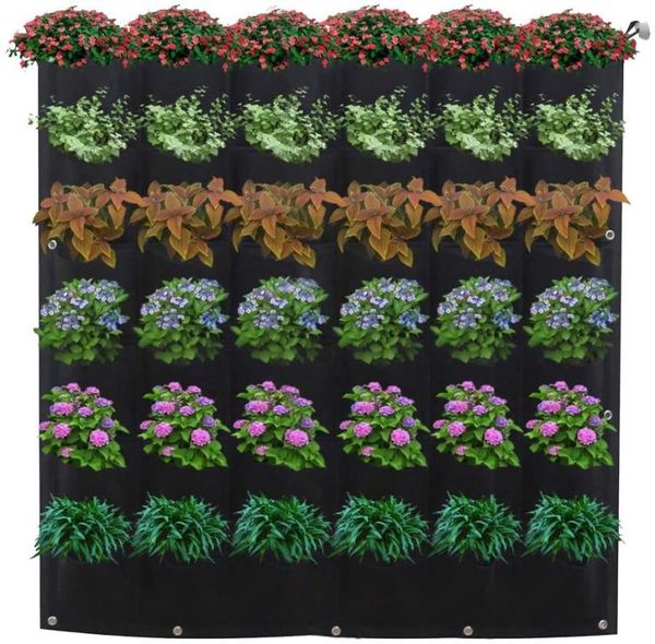 planting grow bags 36 pockets wall hanging plant vertical outdoor indoor home garden planter pots
planting grow bags 36 pockets wall hanging plant vertical outdoor indoor home garden planter pots