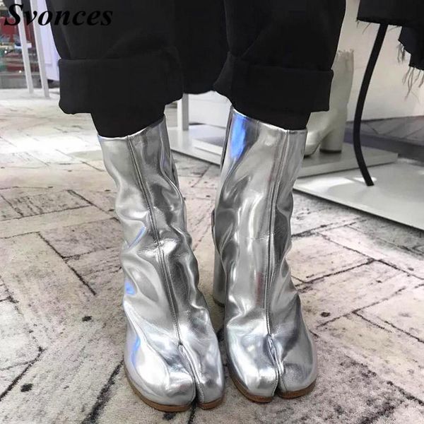 boots svonces stylish tabi split-toe leather ankle women chunky block heels genuine silver booties botas feminina, Black
boots svonces stylish tabi split-toe leather ankle women chunky block heels genuine silver booties botas feminina, Black