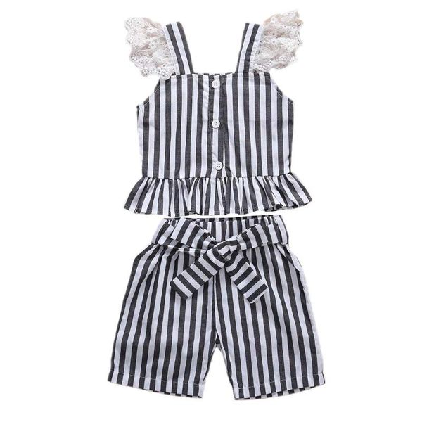 clothing sets baby & children's 1-3years kid girl clothes set lace flutter sleeve ruffle striped crop + short pants outfits, White
clothing sets baby & children's 1-3years kid girl clothes set lace flutter sleeve ruffle striped crop + short pants outfits, White