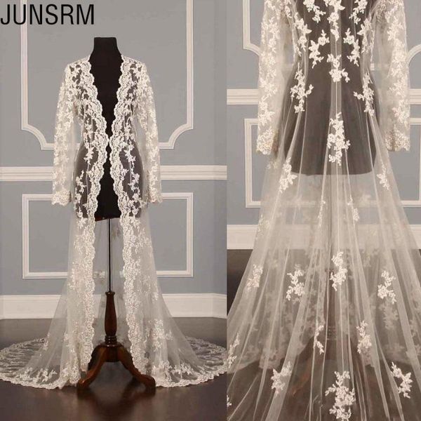 wraps & jackets design lace bridal coat for wedding dress long sleeve see through bride capes, White
wraps & jackets design lace bridal coat for wedding dress long sleeve see through bride capes, White