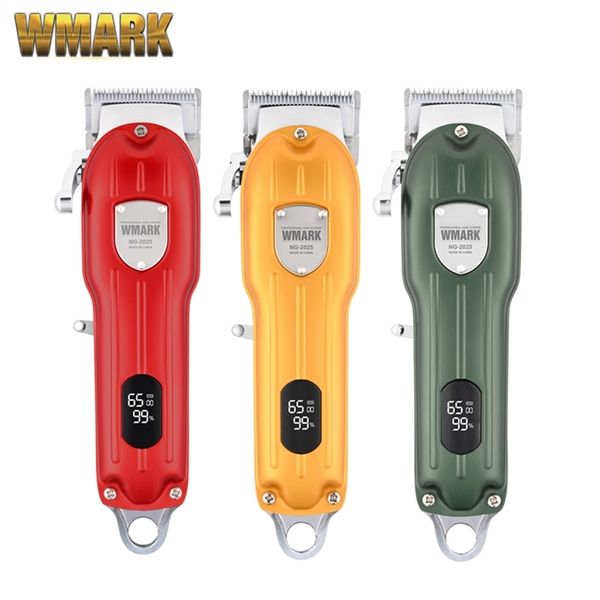 wmark ng-2025b all-metal cordless hair cutting machinehair clipper with lcd display 2500mah 6500 rpm 9cr18 blade 220119
wmark ng-2025b all-metal cordless hair cutting machinehair clipper with lcd display 2500mah 6500 rpm 9cr18 blade 220119