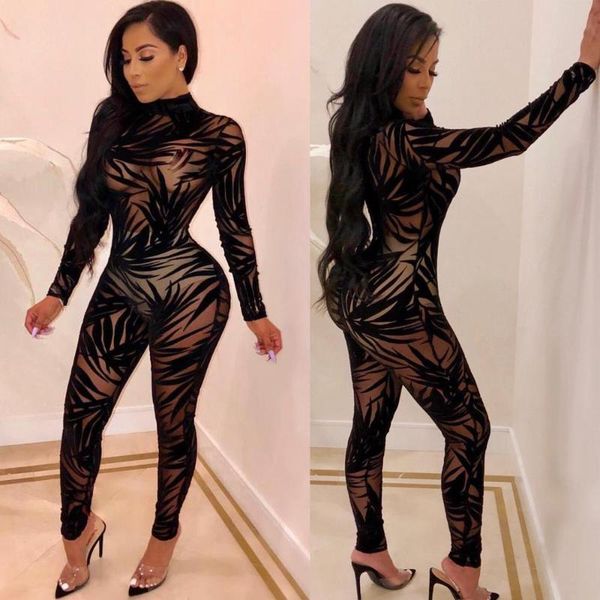 gym clothing nightclub wear women see-through jumpsuits with leaf printing autumn s lady o-neck long sleeve skinny mesh rompers, White;black
gym clothing nightclub wear women see-through jumpsuits with leaf printing autumn s lady o-neck long sleeve skinny mesh rompers, White;black