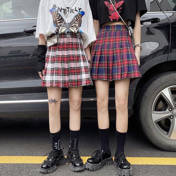 skirts in style harajuku womens girls plaid female high waist a-line mini short, Black
skirts in style harajuku womens girls plaid female high waist a-line mini short, Black