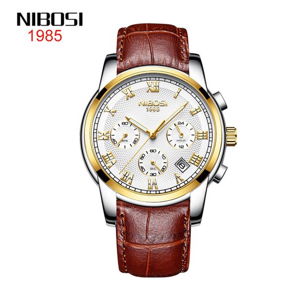 13 style nibosi leather strap watch outdoor sports watch men's luminous waterproof sports quartz chronograph mens watch watches gold be, Slivery;brown
13 style nibosi leather strap watch outdoor sports watch men's luminous waterproof sports quartz chronograph mens watch watches gold be, Slivery;brown