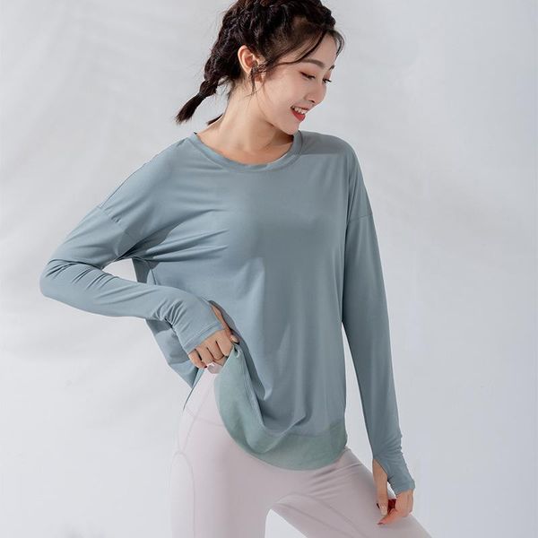 yoga outfits workout sports crop long-sleeved quick-drying running blouse gym w/ mesh loose active wear clothes for womens, White;red
yoga outfits workout sports crop long-sleeved quick-drying running blouse gym w/ mesh loose active wear clothes for womens, White;red