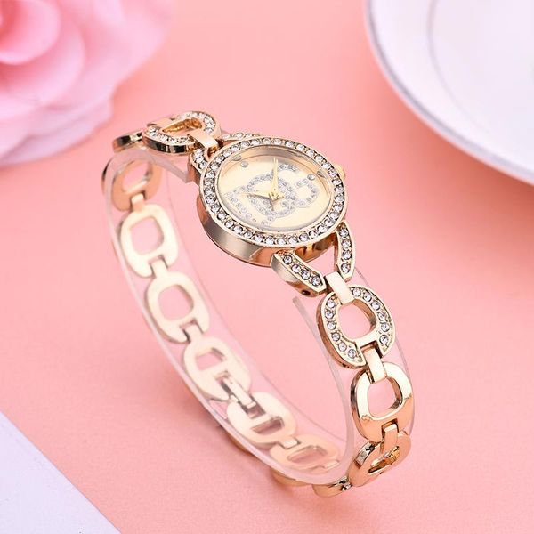 wristwatches fashion rose gold diamond trend ladies watch small dial strap bracelet gift, Slivery;brown
wristwatches fashion rose gold diamond trend ladies watch small dial strap bracelet gift, Slivery;brown