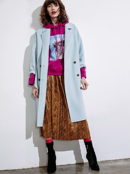 women's wool & blends 2021 winter double-sided fashion coat early spring pink cashmere slim middle long lace up, Black
women's wool & blends 2021 winter double-sided fashion coat early spring pink cashmere slim middle long lace up, Black