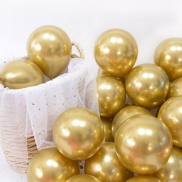 party decoration 50pcs 5inch gold chrome metal balloon wedding happy birthday metallic latex baby shower christmas decor air globos
party decoration 50pcs 5inch gold chrome metal balloon wedding happy birthday metallic latex baby shower christmas decor air globos