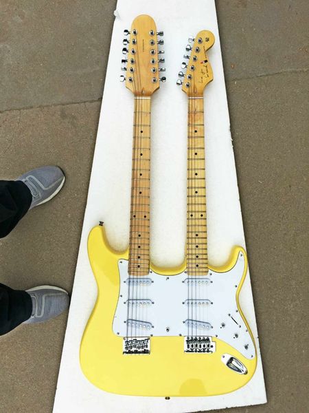 guitar, fpdn-0010 yellow color solid body maple fretboard 6/12 strings double neck electric
guitar, fpdn-0010 yellow color solid body maple fretboard 6/12 strings double neck electric