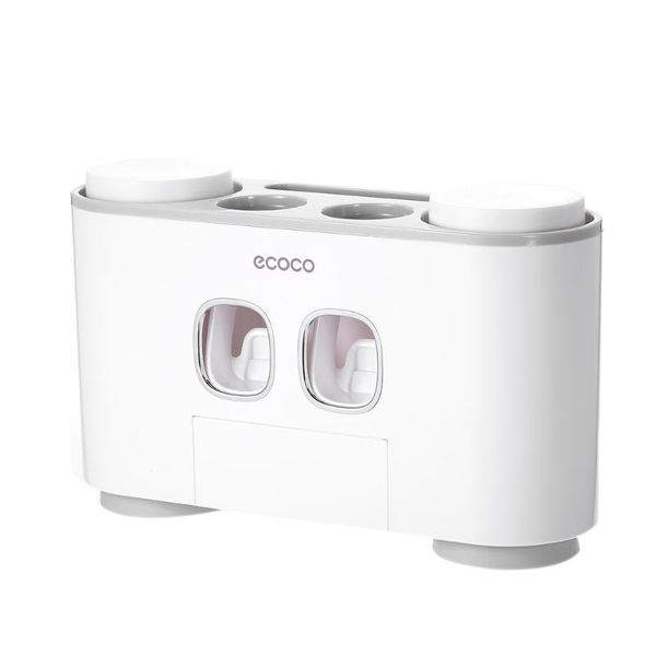 toothbrush holder automatic toothpaste dispenser wall-mount bathroom storage rack with 4 toothbrush cups bathroom product
toothbrush holder automatic toothpaste dispenser wall-mount bathroom storage rack with 4 toothbrush cups bathroom product