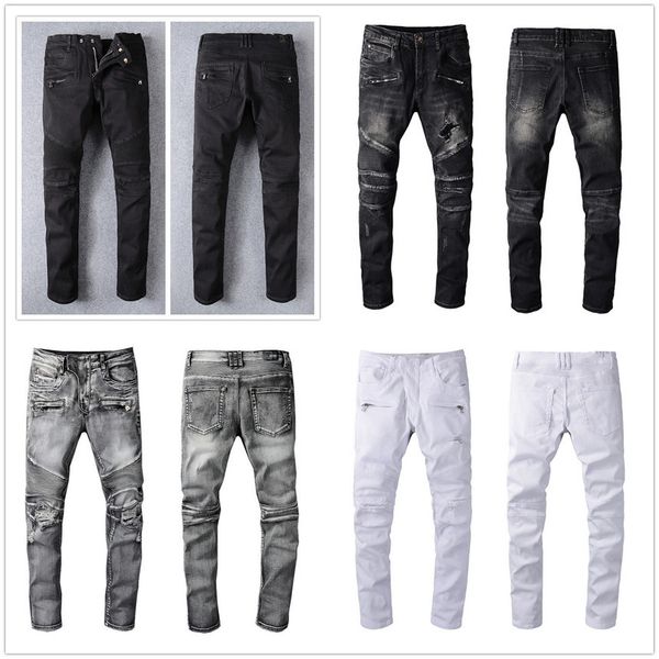 2021 Mens Fashion ny Straight Slim Ripped Jean elastic Casual Motorcycle Biker Stretch Denim Trouser Classic 1091 jeans size 28-40, Blue
2021 Mens Fashion ny Straight Slim Ripped Jean elastic Casual Motorcycle Biker Stretch Denim Trouser Classic 1091 jeans size 28-40, Blue