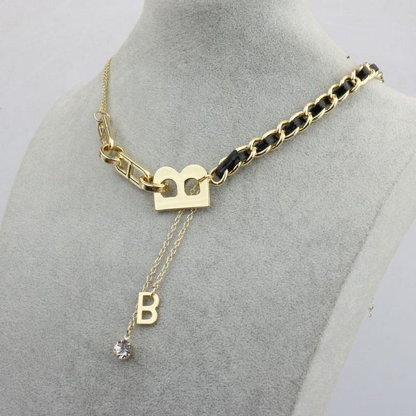 chokers trending metal gold chain alloy women necklace pu leather knit letter charming jewelry, Golden;silver
chokers trending metal gold chain alloy women necklace pu leather knit letter charming jewelry, Golden;silver