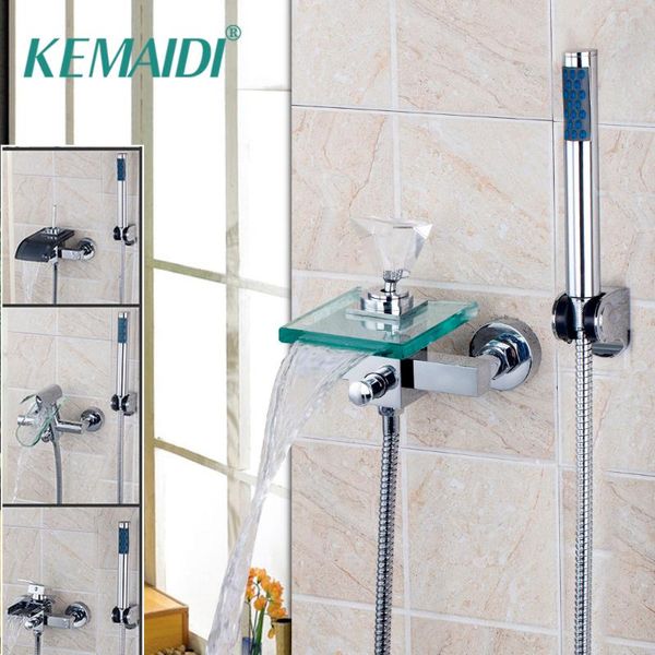 kemaidi bathroom waterfall basin faucet single handle diamond wall mounted waterfall sink mixer tap with hand shower set
kemaidi bathroom waterfall basin faucet single handle diamond wall mounted waterfall sink mixer tap with hand shower set