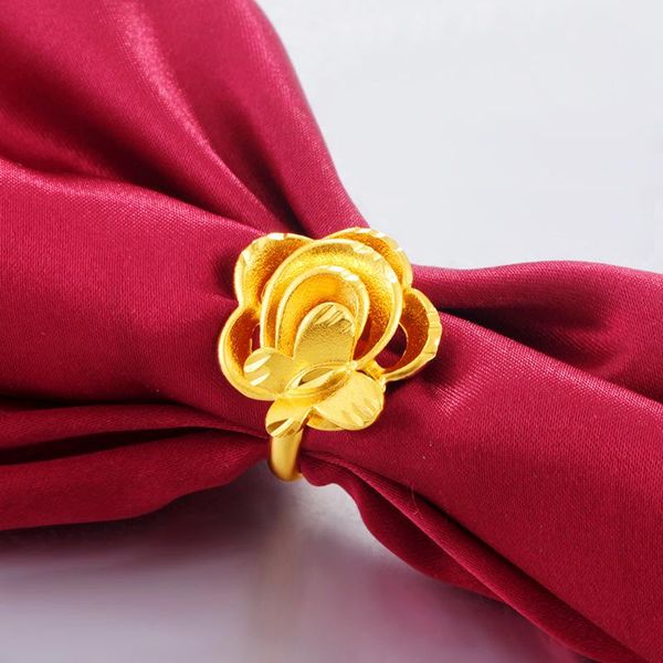 wedding rings 24k vietnam alluvial gold women fashion beautiful flower open ring never fade, Slivery;golden
wedding rings 24k vietnam alluvial gold women fashion beautiful flower open ring never fade, Slivery;golden